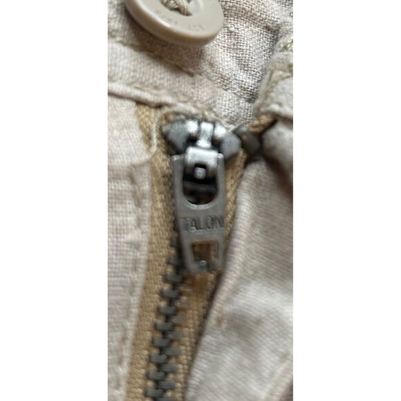 G.H. Bass & Co. Heritage Linen Blend Casual A-Line Utility Skirt Khaki Sz 10 - Picture 8 of 8